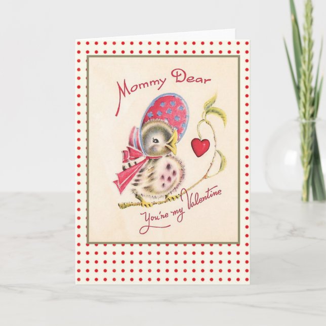 Vintage Valentine Card for Mom (Front)