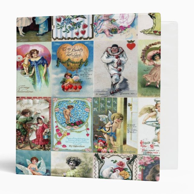 Vintage Valentine Cards Binder (Front/Inside)