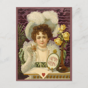 Vintage Valentine  CC0348 Postcard