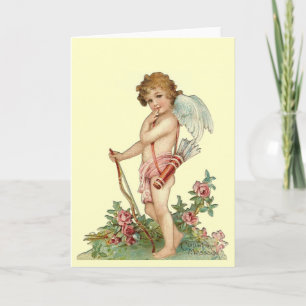 Vintage Valentine Cupid Card