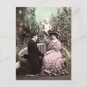 Vintage Valentine Date Holiday Postcard
