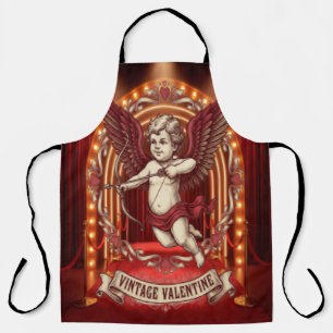 Vintage Valentine Day  Apron