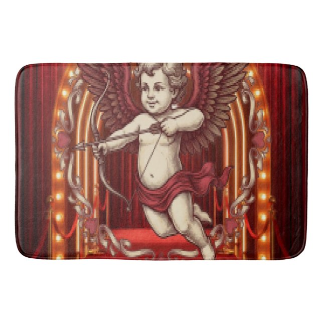 Vintage Valentine Day  Bath Mat (Front)