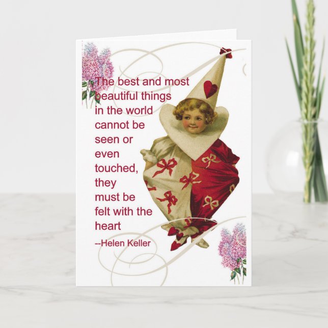 Vintage Valentine Greeting Card (Front)