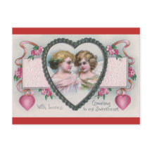 Vintage Valentine Greeting Postcard