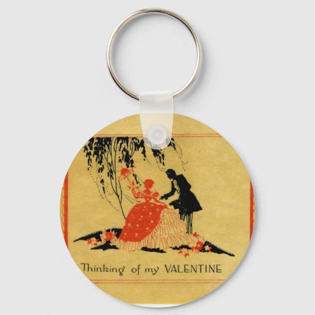 Vintage Valentine Keychain (Front)