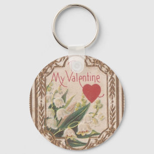 Vintage Valentine Keychain
