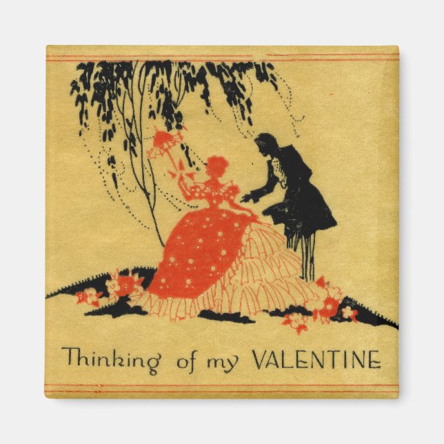 Vintage Valentine Magnet (Front)