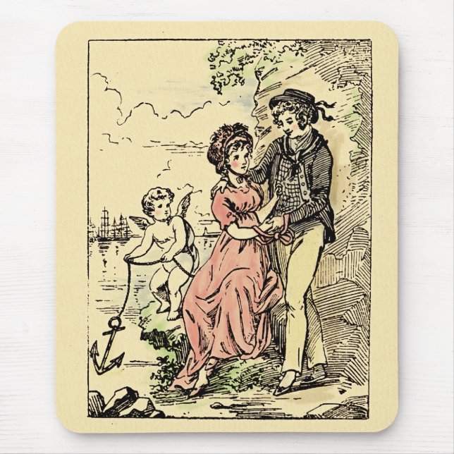 Vintage Valentine Mouse Pad (Front)