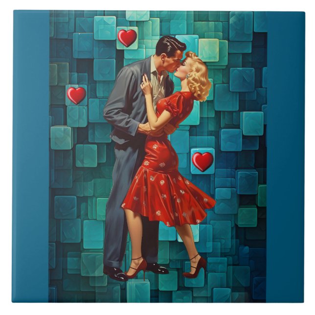 VINTAGE VALENTINE PASSION TILE (Front)