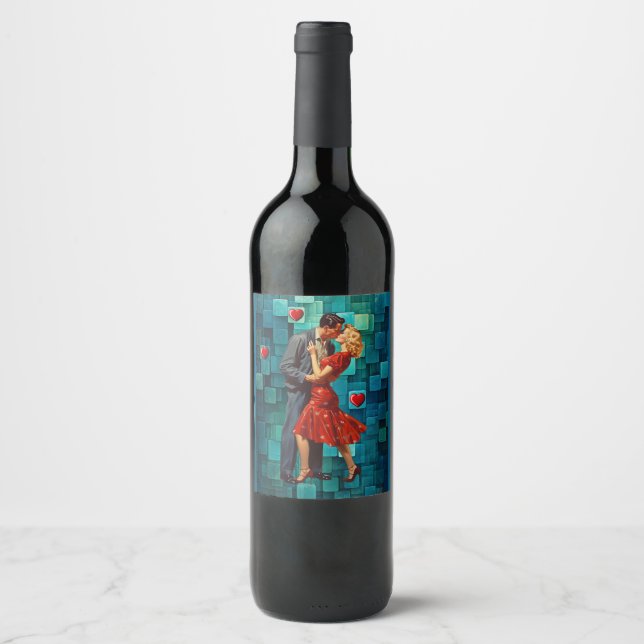 VINTAGE VALENTINE PASSION WINE LABEL (Front)