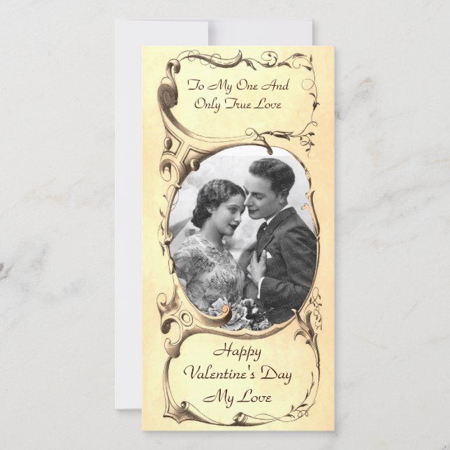 Vintage Valentine Photo Card (Front)