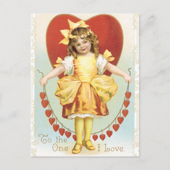 Vintage Valentine Postcard (Front)