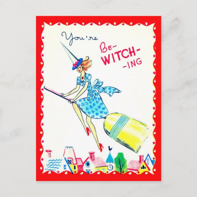 Vintage Valentine Postcard (Front)