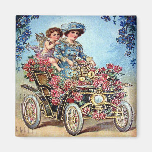 Vintage Valentine Postcard Magnet