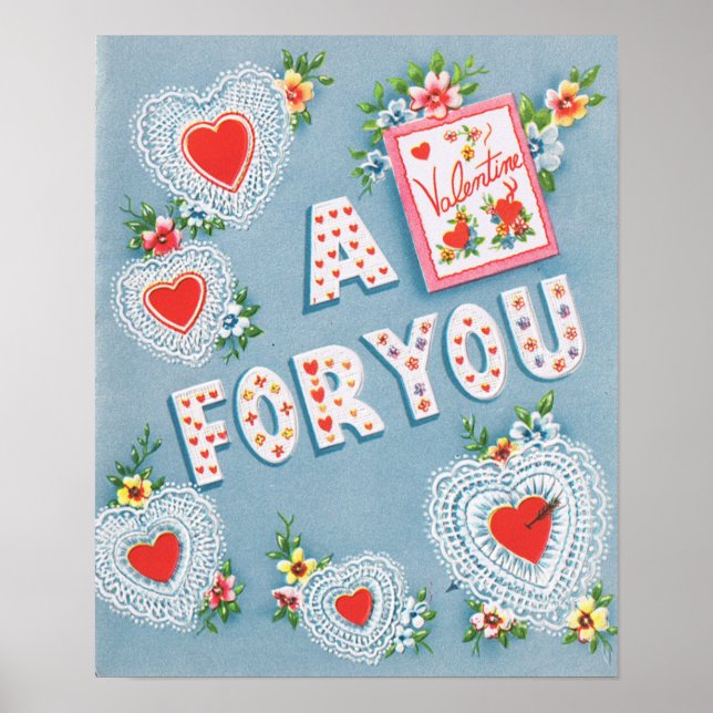 Vintage Valentine Poster (Front)