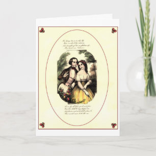 Vintage Valentine - Shakespearean Love, Holiday Card