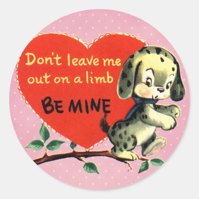Vintage Valentine Stickers (Front)