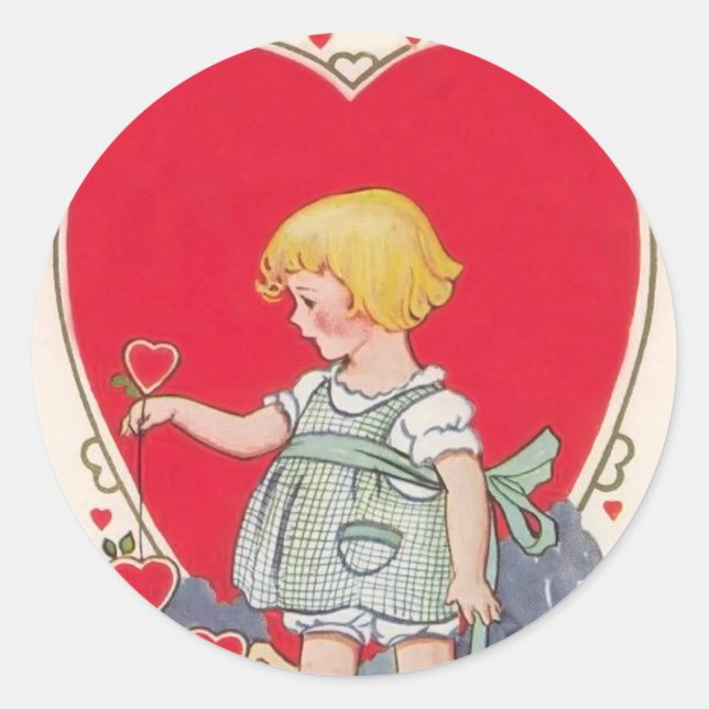 Vintage Valentine Stickers (Front)