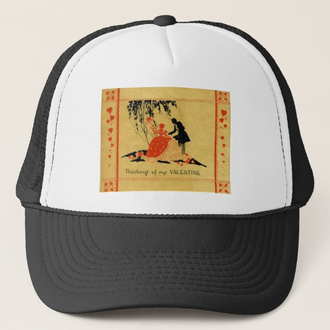 Vintage Valentine Trucker Hat (Front)