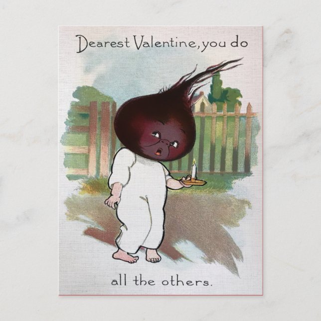 Vintage Valentines Beet Postcard (Front)