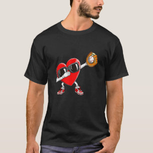 Vintage Valentine's Day Baseball Pitcher Batter Ca T-Shirt