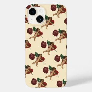 Vintage Valentine's Day Cherub and Victorian Rose Case-Mate iPhone 14 Case