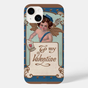 Vintage Valentine's Day, Cherub with Love Letters Case-Mate iPhone 14 Case