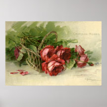 Vintage Valentine's Day, Crimson Red Roses