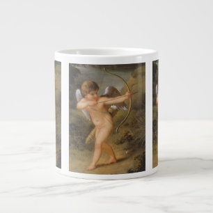 Vintage Valentines Day, Cupid with Bow and Arrow Large Coffee Mug