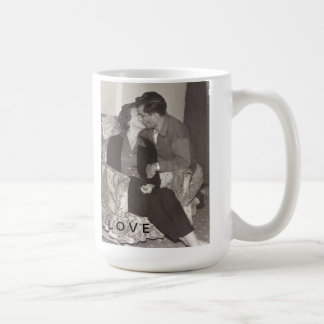 Vintage Valentine's Day Kissing Couple Coffee Mug