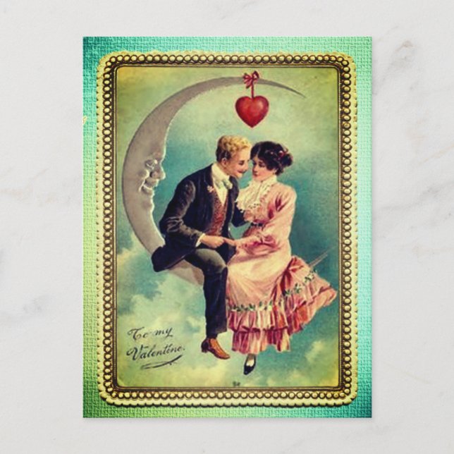  Vintage valentines day  postcard (Front)