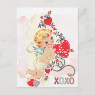  Vintage valentines day  postcard