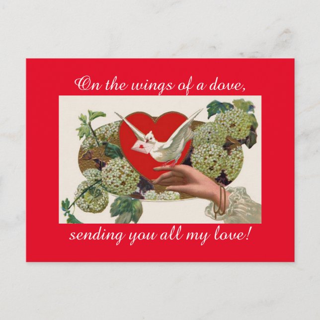 Vintage Valentine's Day Postcard (Front)