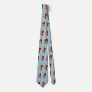 Vintage Valentine's Day, Romantic Floating Hearts Tie