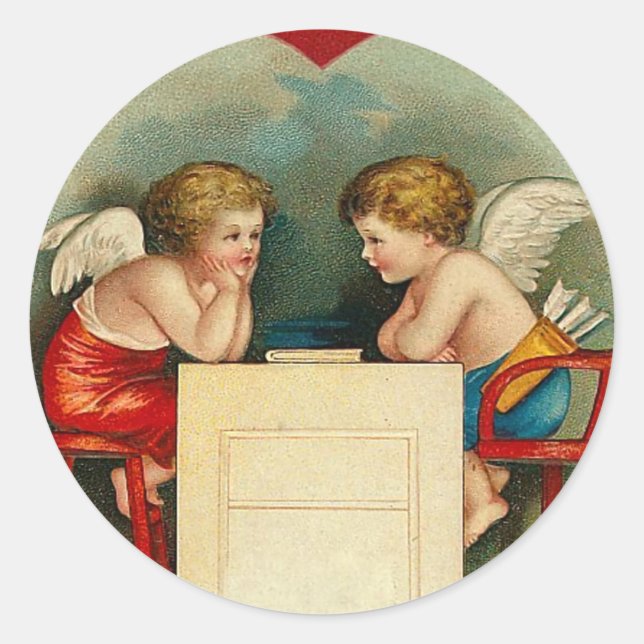 Vintage Valentine's Day Stickers (Front)