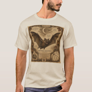 Vintage Vampire Bat Anatomy T-Shirt