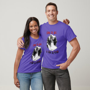 Vintage Vampire Skeleton Art Fun Halloween  T-Shirt