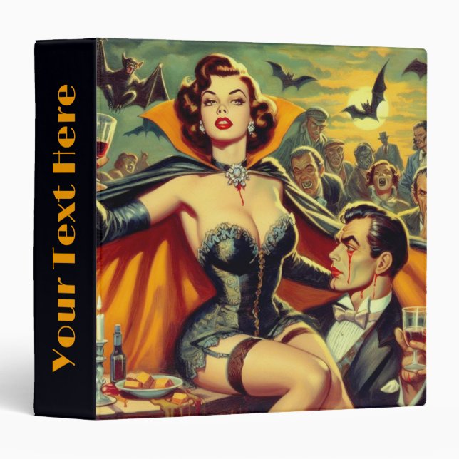 Vintage Vampire Woman Binder (Front/Spine)