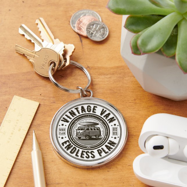 Vintage Van Endless Plan Keychain (Desk)