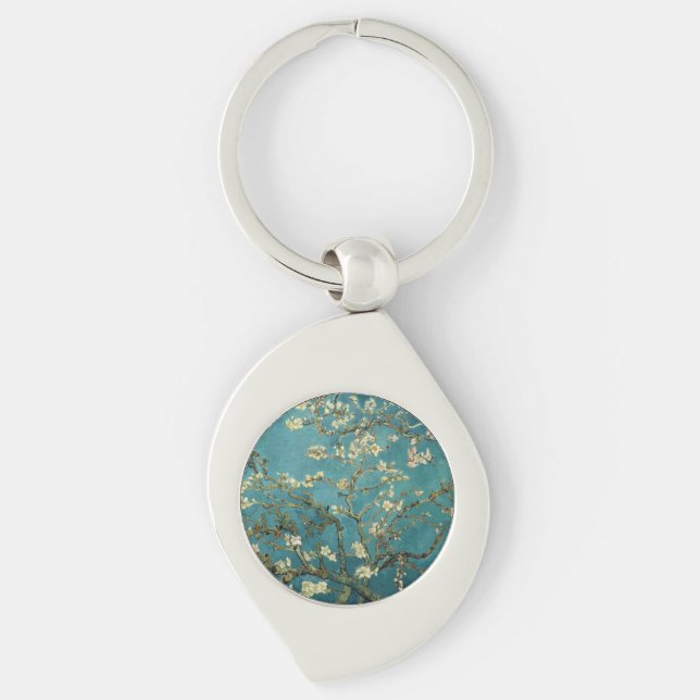 Vintage Van Gogh Almond Blossom Keychain (Front)
