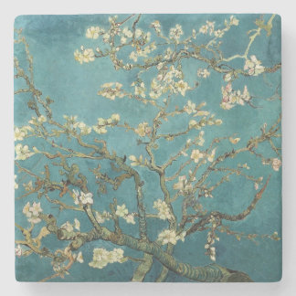 Vintage Van Gogh Almond Blossom Stone Coaster