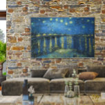 Vintage Van Gogh Starry Night Over The Rhone  Canvas Print<br><div class="desc">A nice print of ''Starry Night Over The Rhone'' painted in 1888 by Vincent Van Gogh (1853 - 1890). The painting captured the night-setting around the Rhone River. The challenge of painting at night fascinated Van Gogh and in painting Starry Night Over the Rhône he chose a vantage point that...</div>