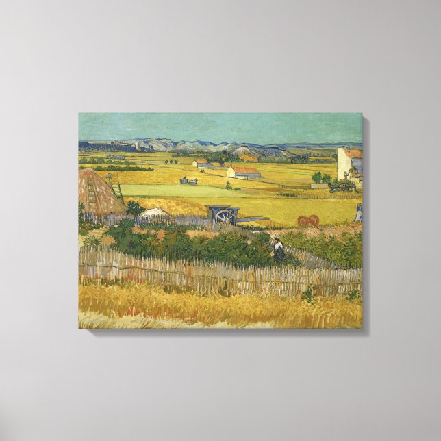 Vintage Van Gogh The Harvest  Canvas Print (Front)