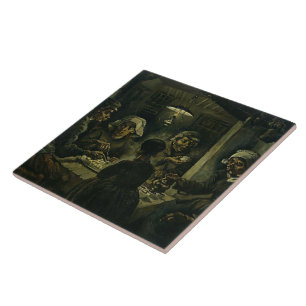 Vintage Van Gogh The Potato Eaters Tile