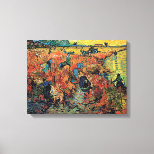 Vintage Van Gogh The Red Vineyard Canvas Print