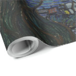 Vintage Van Gogh The Starry Night Wrapping Paper<br><div class="desc">This design is inspired by Vincent van Gogh's 1889 oil on canvas painting called "The Starry Night".</div>