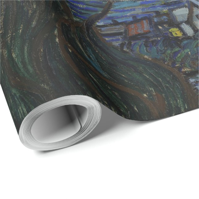 Vintage Van Gogh The Starry Night Wrapping Paper (Roll Corner)