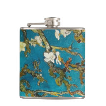Vintage Van Gogh Turquoise Blossoming Tree
