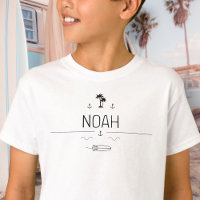 Vintage Van Life Black White Surfer Crew Boys